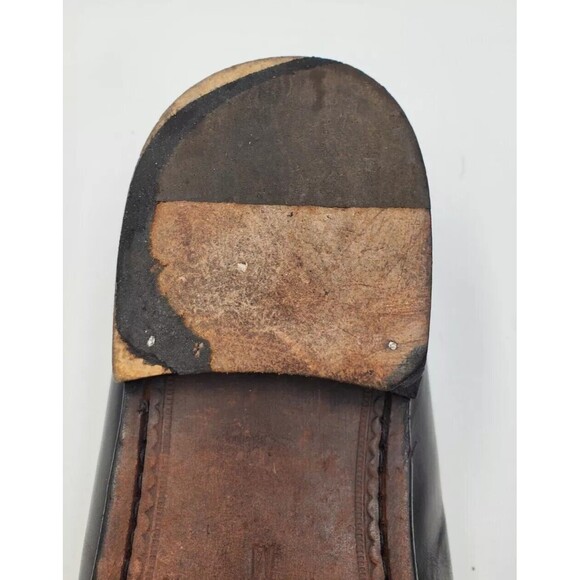 ZELLI Savannah‎ Black Leather Penny Loafer 8 1/2 M Hand Crafted In Italy main image 8